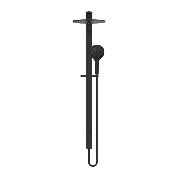 ASTRA RAIN ROUND TWIN SHOWER SINGLE HOSE MATTE BLACK