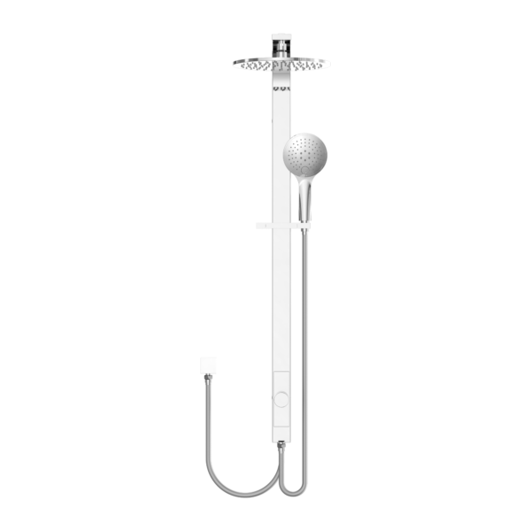 ASTRA RAIN ROUND TWIN SHOWER DOUBLE HOSE CHROME