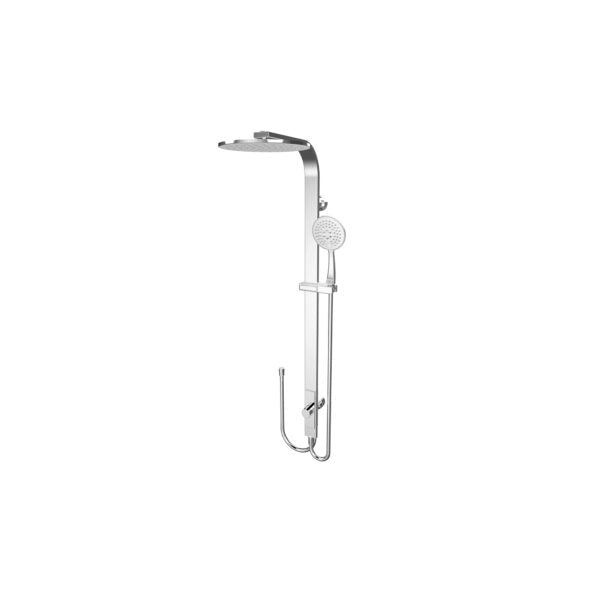 ASTRA RAIN ROUND TWIN SHOWER DOUBLE HOSE CHROME