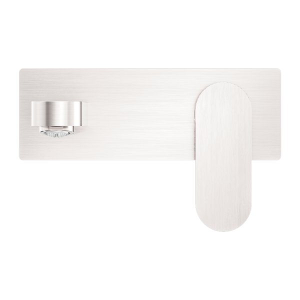 ECCO WALL BASIN/BATH MIXER BRUSHED NICKEL