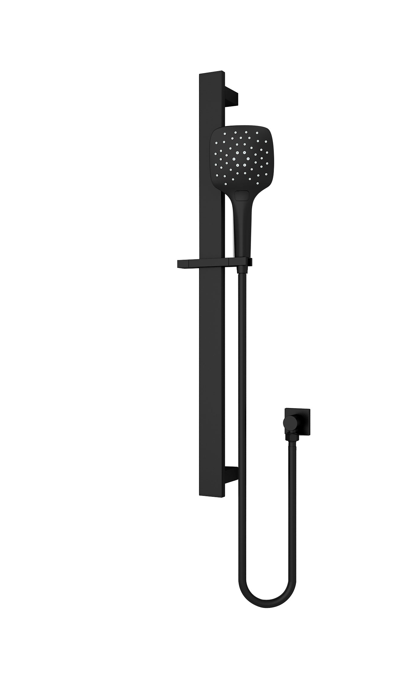 RAIN SQUARE 3 FUNCTION SHOWER RAIL MATTE BLACK