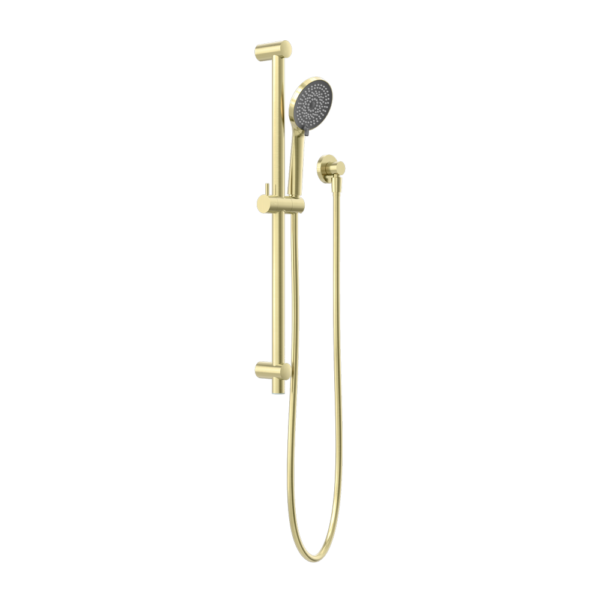 ROUND METAL PROJECT RAIL SHOWER BRUSHED GOLD