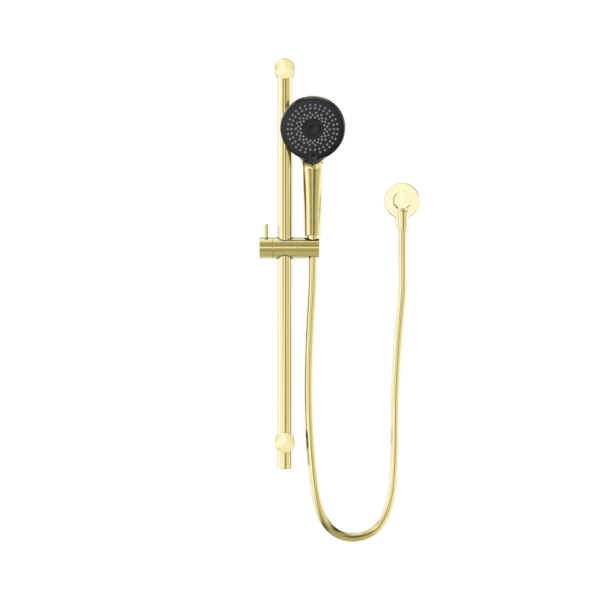 ROUND METAL PROJECT RAIL SHOWER BRUSHED GOLD