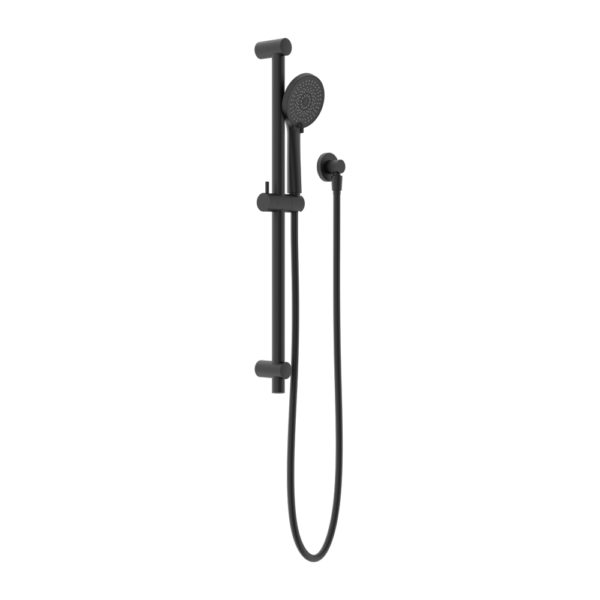 ROUND METAL PROJECT RAIL SHOWER MATTE BLACK