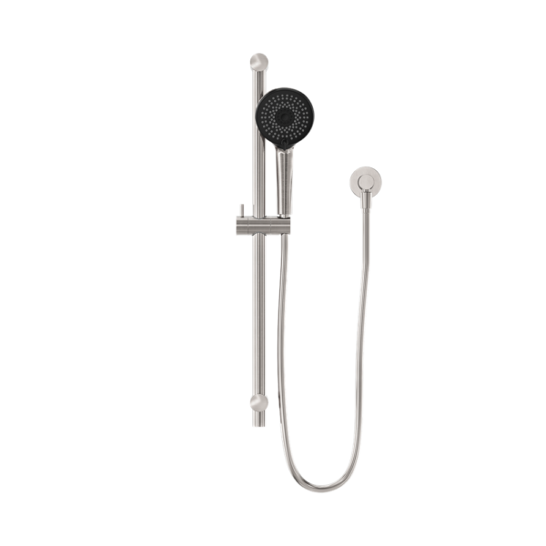 ROUND METAL PROJECT SHOWER RAIL 4 STAR RATING BRUSHED NICKEL