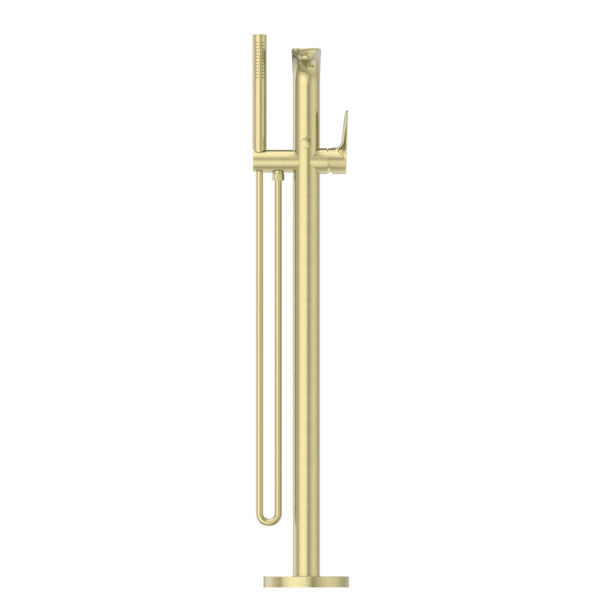 BIANCA FREESTANDING BATH MIXER WITH HAND SHOWER BRUSHED GOLD