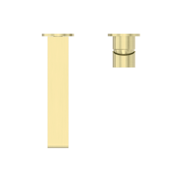 BIANCA WALL BASIN/BATH MIXER SEPARATE BACK PLATE 230MM BRUSHED GOLD