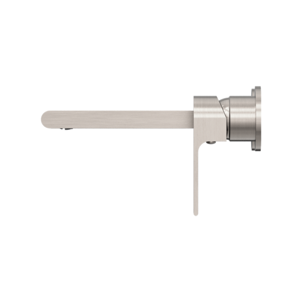 BIANCA WALL BASIN/BATH MIXER SEPARATE BACK PLATE 230MM BRUSHED NICKEL