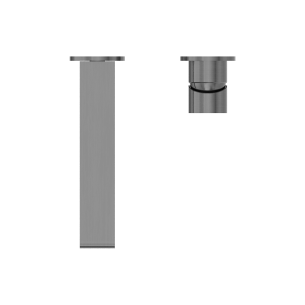 BIANCA WALL BASIN/BATH MIXER SEPARATE BACK PLATE 230MM GUN METAL