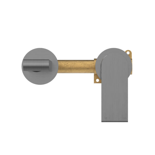 BIANCA WALL BASIN/BATH MIXER SEPARATE BACK PLATE 230MM GUN METAL