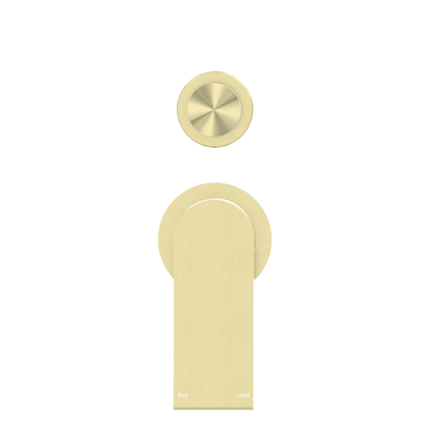 BIANCA SHOWER MIXER WITH DIVERTOR SEPARATE BACK PLATE BRUSHED GOLD