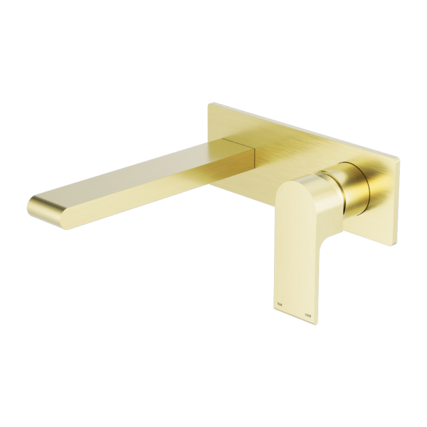 BIANCA WALL BASIN/BATH MIXER 230MM BRUSHED GOLD