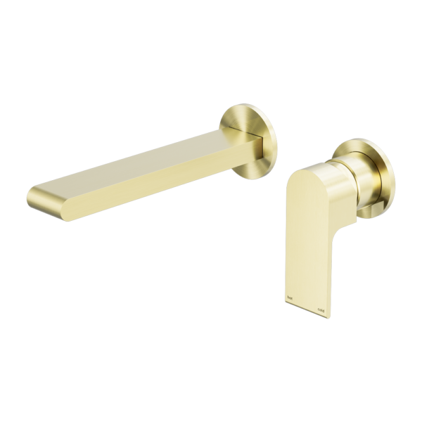 BIANCA WALL BASIN/BATH MIXER SEPARATE BACK PLATE 187MM BRUSHED GOLD