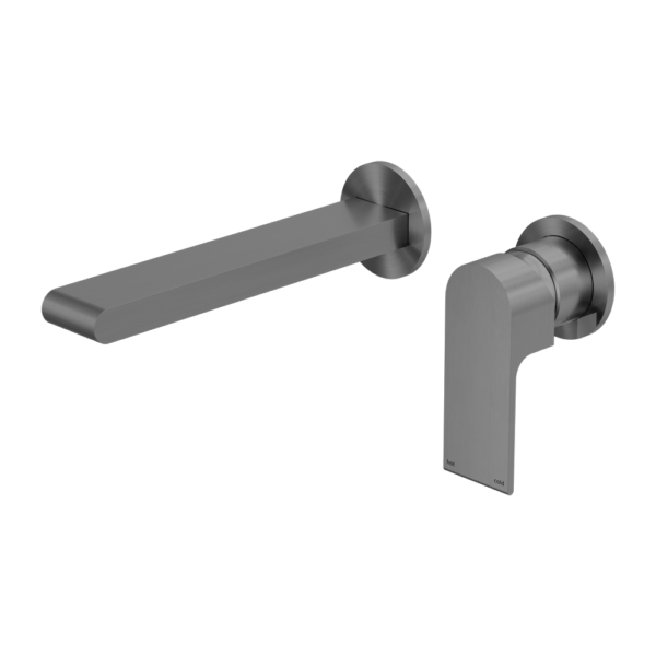 BIANCA WALL BASIN/BATH MIXER SEPARATE BACK PLATE 187MM GUN METAL