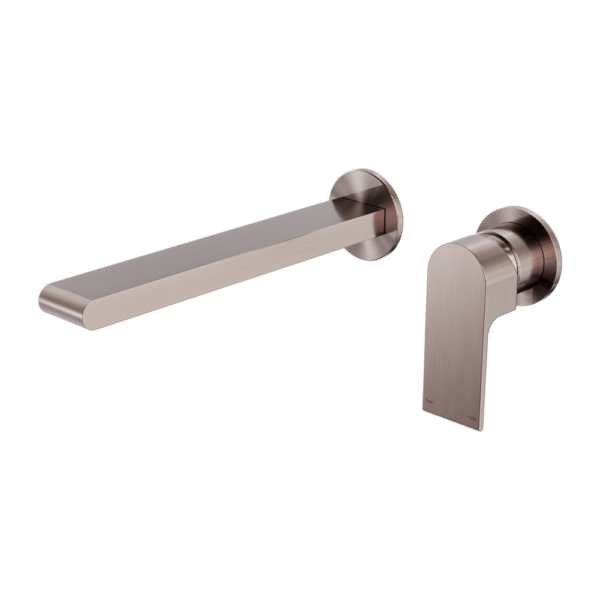 BIANCA WALL BASIN/BATH MIXER SEPARATE BACK PLATE 187MM BRUSHED BRONZE