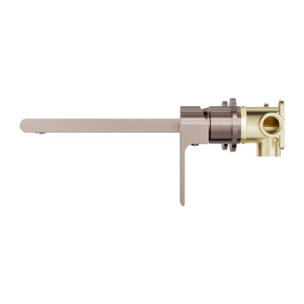 BIANCA WALL BASIN/BATH MIXER SEPARATE BACK PLATE 230MM BRUSHED BRONZE