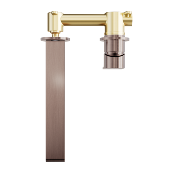 BIANCA WALL BASIN/BATH MIXER SEPARATE BACK PLATE 230MM BRUSHED BRONZE