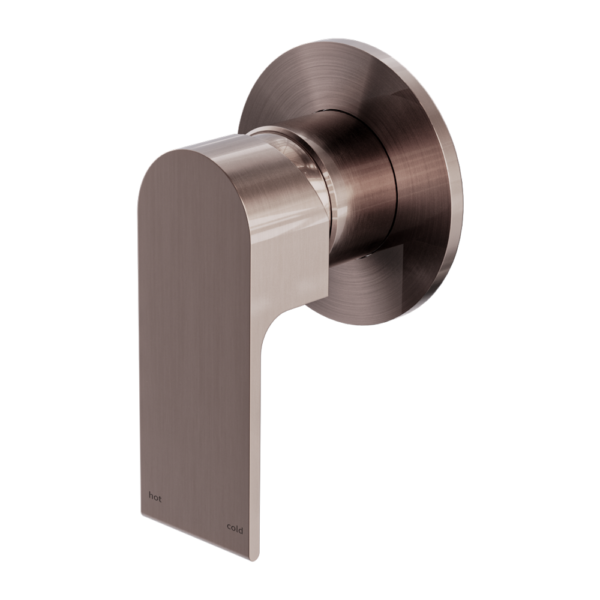 BIANCA SHOWER MIXER 80MM PLATE BRUSHED BRONZE