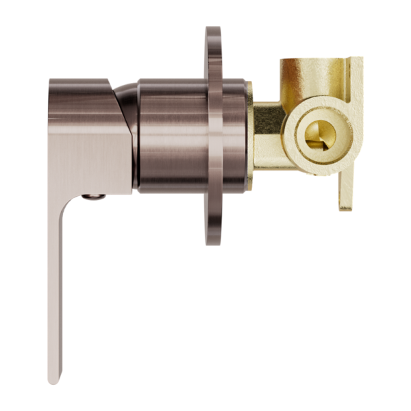 BIANCA SHOWER MIXER 80MM PLATE BRUSHED BRONZE
