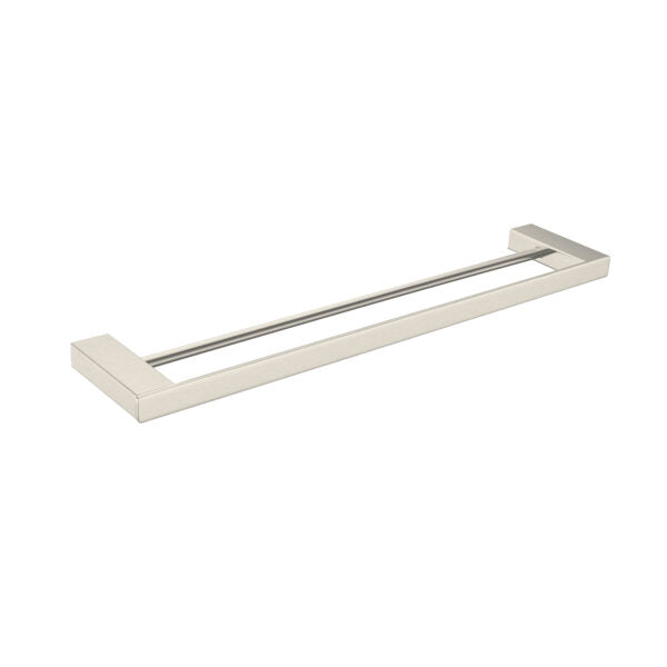 CELIA DOUBLE TOWEL RAIL 800MM BRUSHED NICKEL