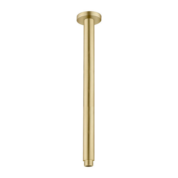 ROUND CEILING ARM 100MM LENGTH BRUSHED GOLD