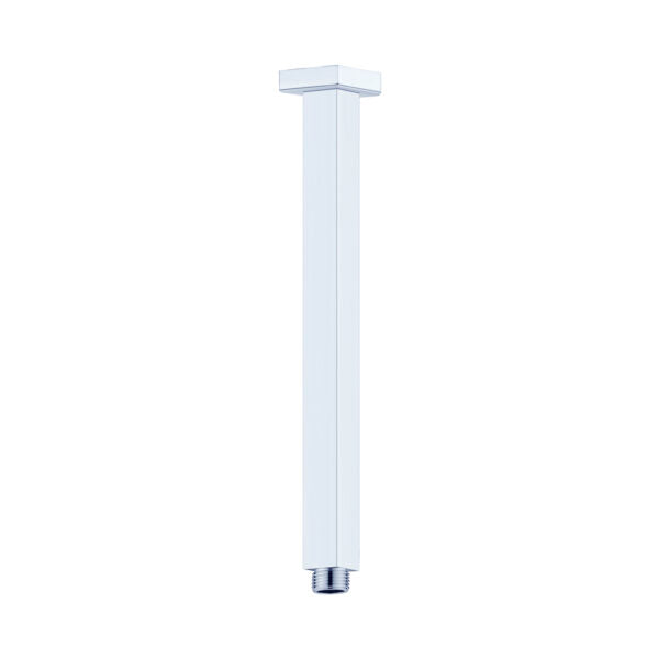 SQUARE CEILING ARM 450MM LENGTH CHROME