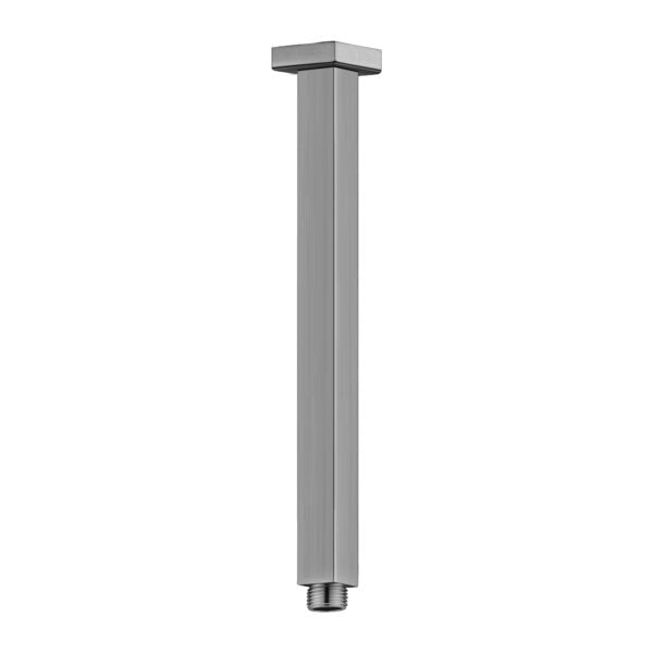 SQUARE CEILING ARM 300MM LENGTH GUN METAL