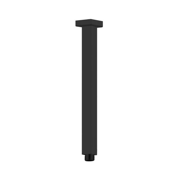 SQUARE CEILING ARM 300MM LENGTH MATTE BLACK