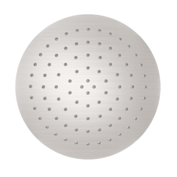 250MM ROUND STAINLESS STEEL SHOWER HEAD 4 STAR RATING BRUSHED NICKEL