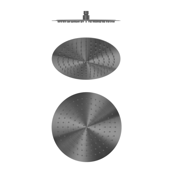 ZEN SS316L 300MM ROUND SHOWER HEAD GRAPHITE