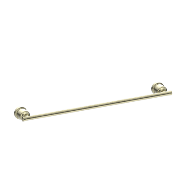 YORK SINGLE TOWEL RAIL 600MM AGED BRASS