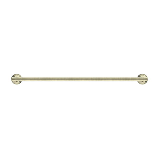 YORK SINGLE TOWEL RAIL 600MM AGED BRASS