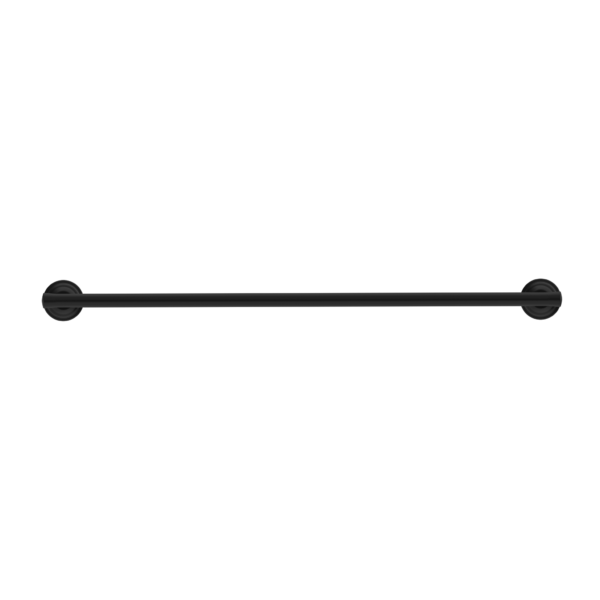 YORK SINGLE TOWEL RAIL 600MM MATTE BLACK