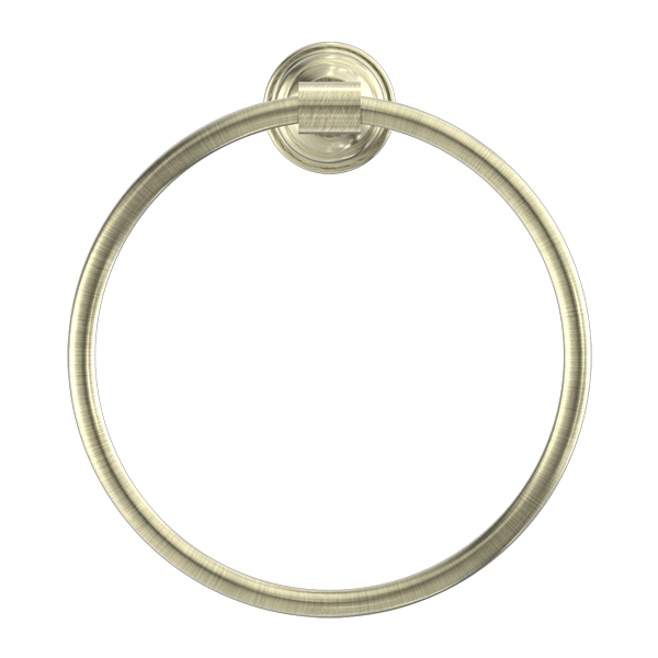 YORK TOWEL RING AGED BRASS