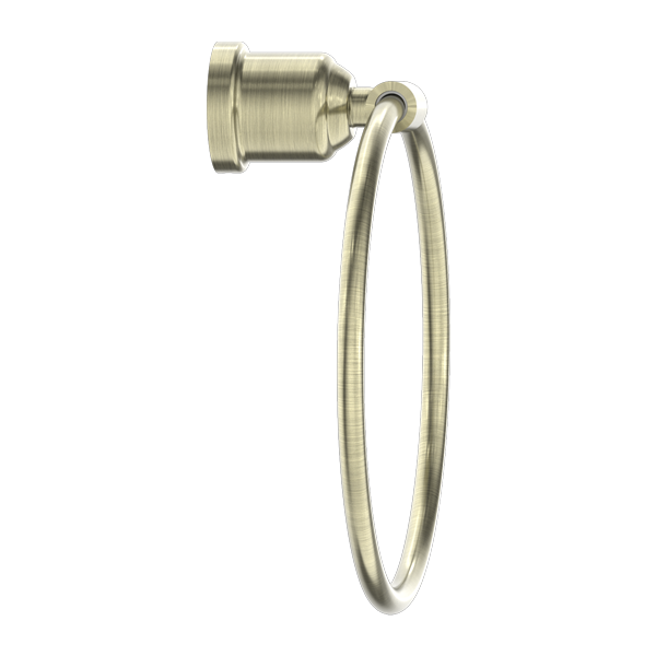 YORK TOWEL RING AGED BRASS