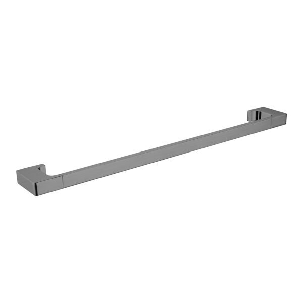 PEARL SINGLE TOWEL RAIL 600MM GUN METAL