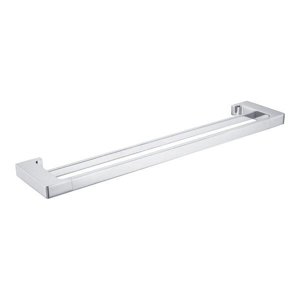 PEARL DOUBLE TOWEL RAIL 600MM CHROME