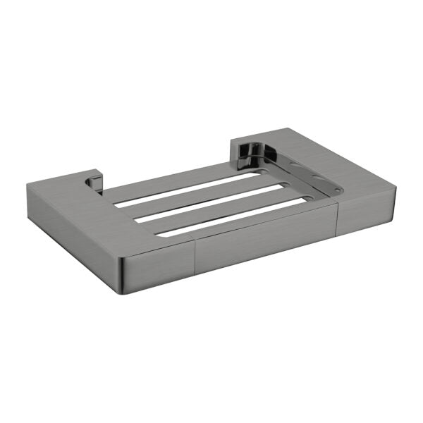 PEARL SOAP DISH HOLDER GUN METAL