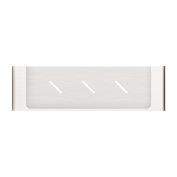 BIANCA METAL SHOWER SHELF BRUSHED NICKEL