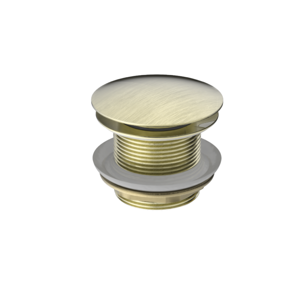 40MM BATH POP-UP PLUG WITH REMOVABLE WASTE NO OVERFLOW AGED BRASS
