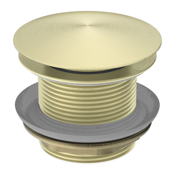 40MM BATH POP-UP PLUG WITH REMOVABLE WASTE NO OVERFLOW BRUSHED GOLD