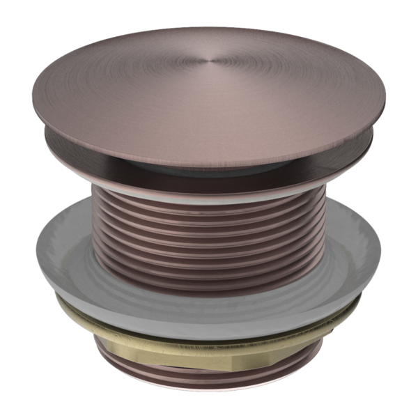 40MM BATH POP-UP PLUG WITH REMOVABLE WASTE NO OVERFLOW BRUSHED BRONZE