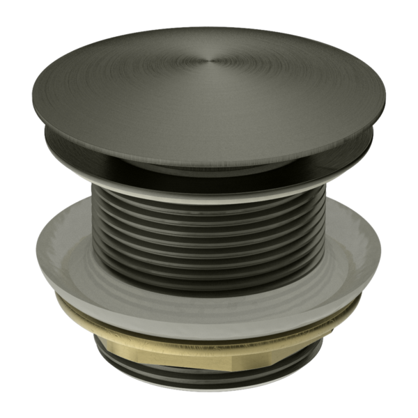 40MM BATH POP-UP PLUG WITH REMOVABLE WASTE NO OVERFLOW GRAPHITE