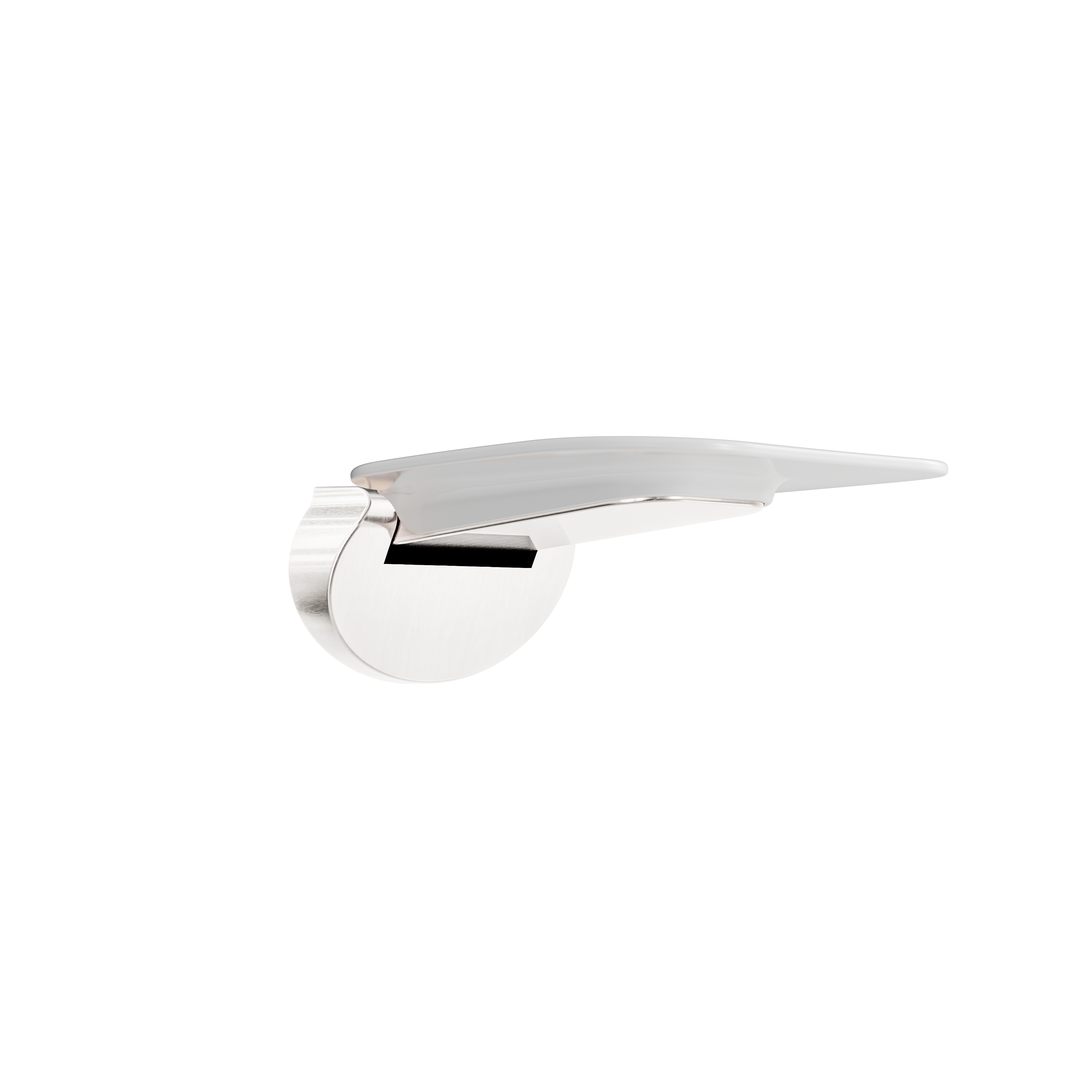 MECCA CARE SHOWER SEAT 400X330MM BRUSHED NICKEL