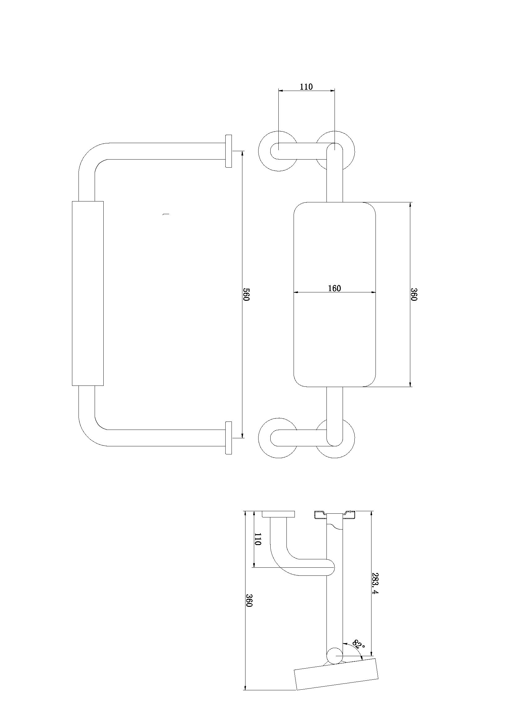 CLASSIC CARE SS304 BACK REST CHROME