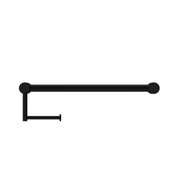 MECCA CARE 25MM TOILET ROLL RAIL 300MM MATTE BLACK