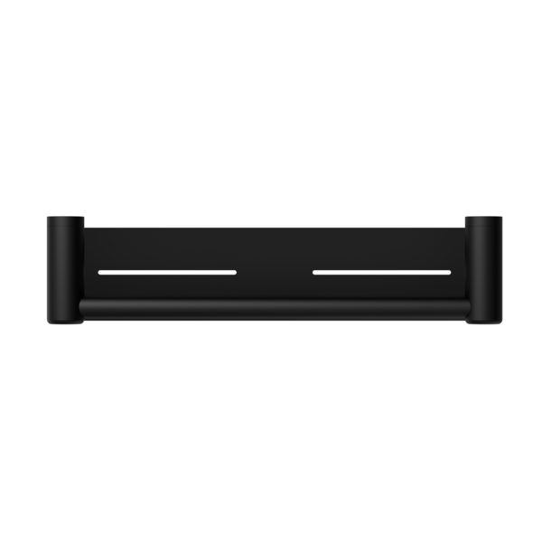 MECCA CARE 25MM GRAB RAIL WITH SHELF 300MM MATTE BLACK