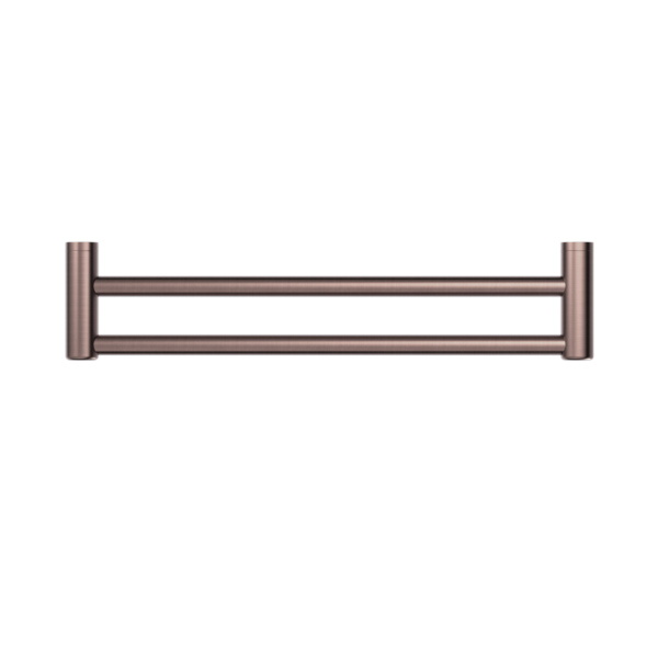MECCA CARE 25MM DOUBLE TOWEL GRAB RAIL 900MM BRUSHED BRONZE