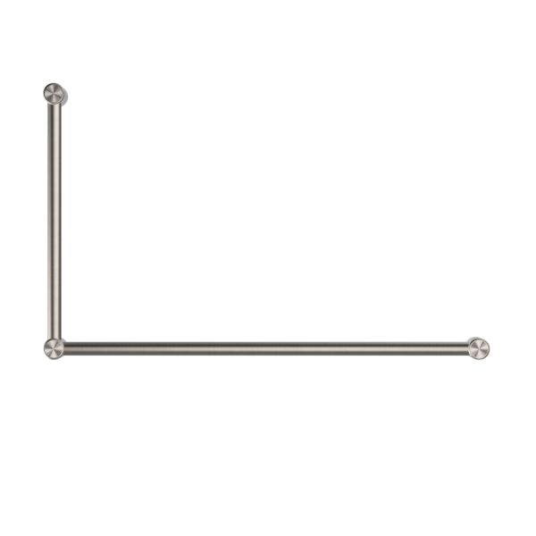 MECCA CARE 32MM DDA GRAB RAIL SET 90 DEGREE 600X1000MM BRUSHED NICKEL