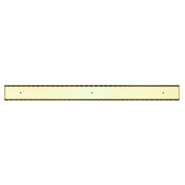 TILE INSERT V CHANNEL FLOOR GRATE 50MM OUTLET WITHOUT OUTLET AND HOLE SAW BRUSHED GOLD